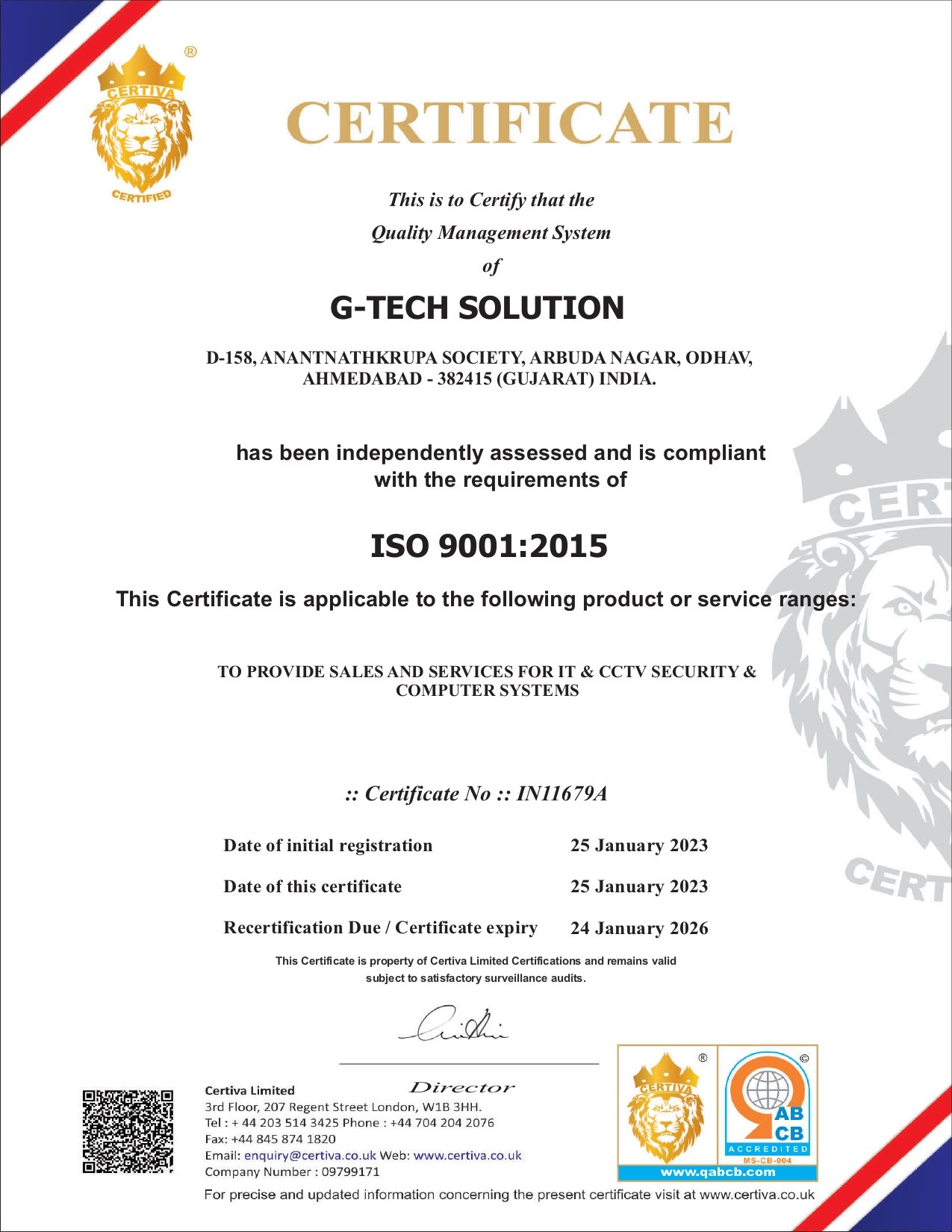 Certificate 1